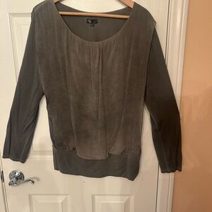 Chic Gray Women's Blouse